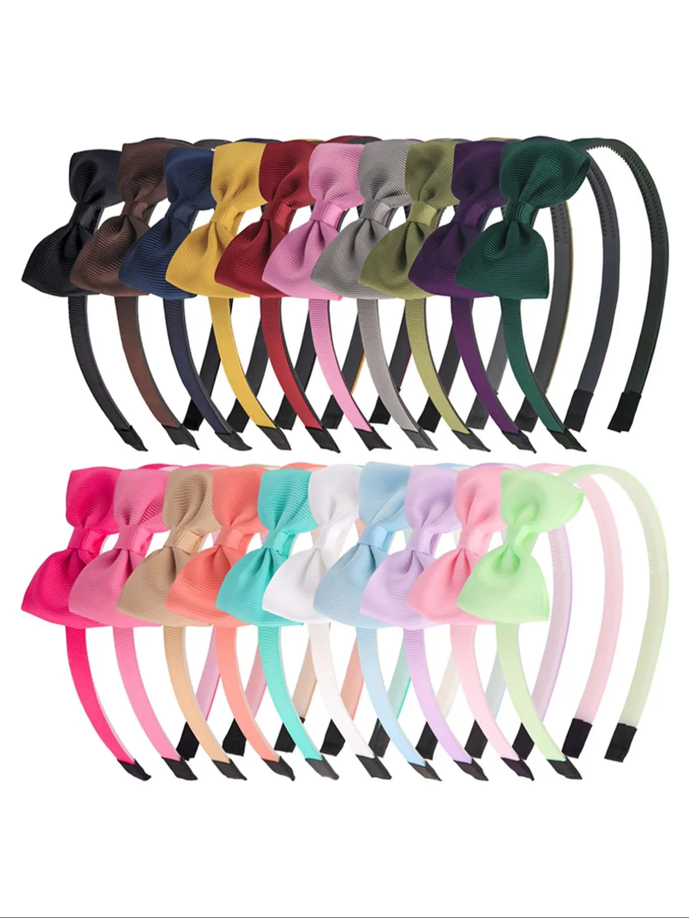Solid Color Bowknot Design Hair Hoop, Cute Hair Accessories for Women & Girls, Minimalist Headwear Suitable for Thick Hair
