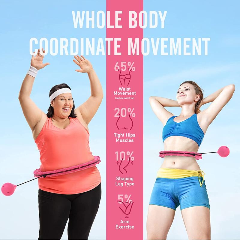 Product Introduction of Fitness Hoop Weights to Exercise At Home Sports Entertainment Sport Equipment Hulahp for Slimming Gym Ring Portable Body 3