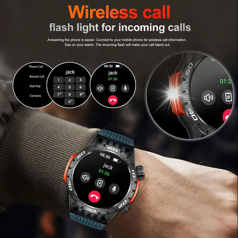 Multifunctional Smart Watch, Fashion Digital Watch with Wireless Call/Dial, Multi-sport Mode Sports Watch for Women & Men 6
