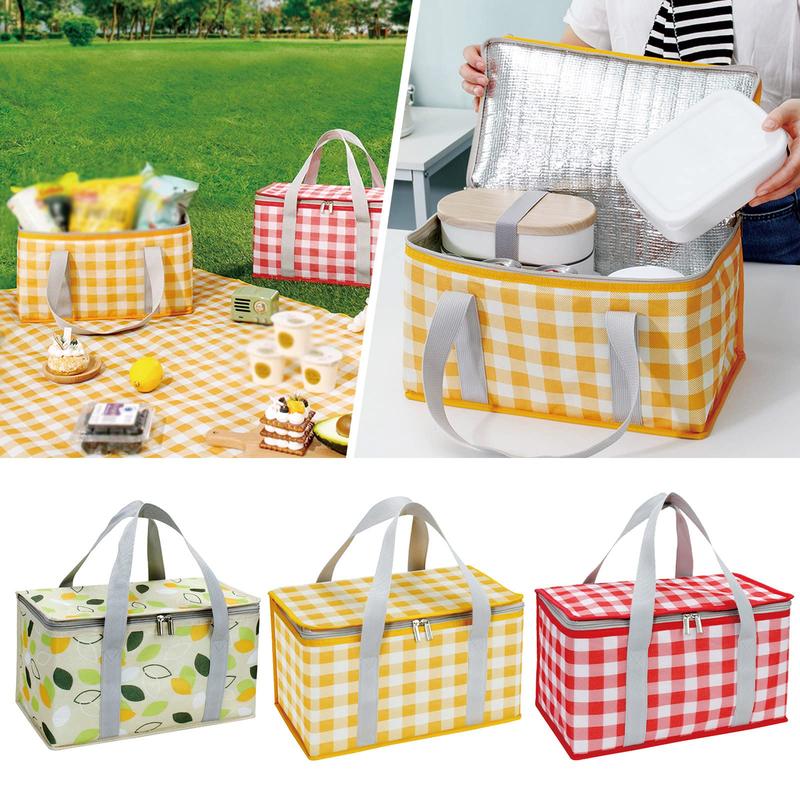Product Introduction of Túi Dã Ngoại Cắm Trại Ngoài Trời, Cầm Tay, Giỏ Đựng Thực Phẩm, Thích Hợp Để Cắm Trại Trong Nhà, Được Làm Bằng Màng Nhôm, Màu Đỏ Và Vàng, Lưu Trữ Gia Đình, Cắm Trại Và Dã Ngoại Ngoài Trời, Cho Gia Đình Nam Camping Picnic 10