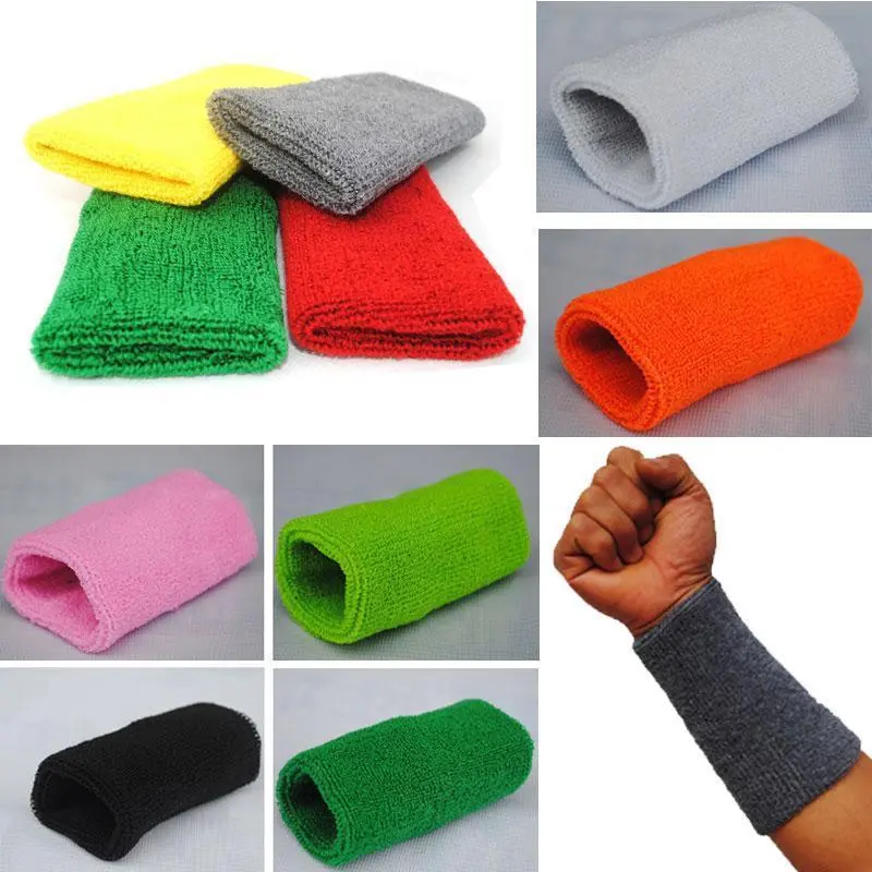 Unisex Cotton Wristbands Moisture Wicking Hand Protection Band for Basketball,Running,Fitness