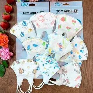 Thùng 200 chiếc Khẩu Trang 5D mask Kids cho bé 0-9 tuổi, khẩu trang 5D trẻ em chống bụi kháng khuẩn 5