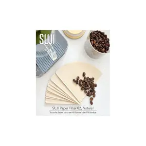 Paper Filter 02, Natural, 100 pcs/pack Glass Kayu