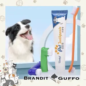 Sikat gigi odol set pembersih karang mulut gigi anjing kucing hewan