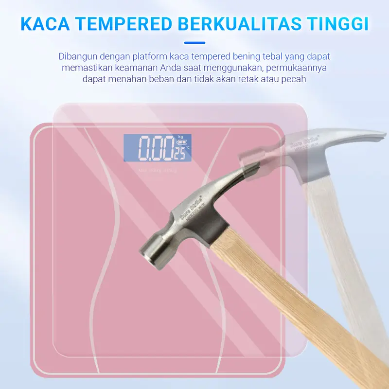 Smart Digital Body Fat Scale / Timbangan Badan Pintar Digital USB Rechargeable 3