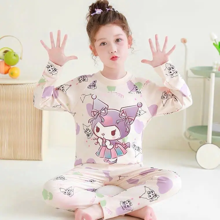 Bộ Đồ Ngủ Hoạ Tiết Đáng Yêu Cho Bé Gái 9-44kg (1m-1m50) chất thun mềm, có thể giặt máy 3