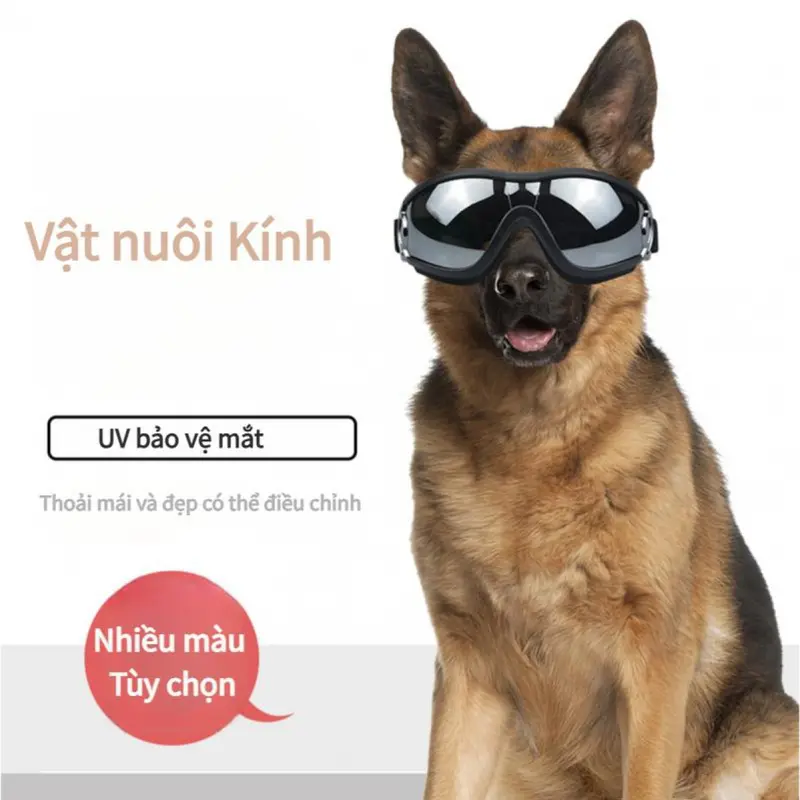 Kính Bảo Vệ Mắt Cho Chó Lớn - Chống Tia UV  & Siêu Nhẹ Chống Gió Bụi 0
