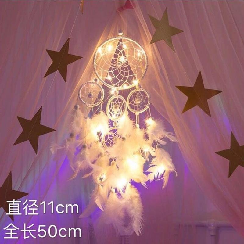 Product Introduction of Hươu Ấn Độ Dream Catcher Phòng ngủ Trang trí đầu giường Chuông gió phong cách cô gái trẻ Món quà sinh nhật Cô gái cho bạn cùng lớp 13