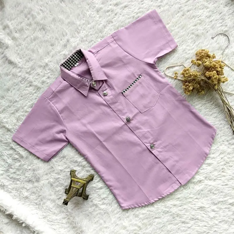 kemeja anak Laki laki PREMIUM anak cowok Polos Fashion