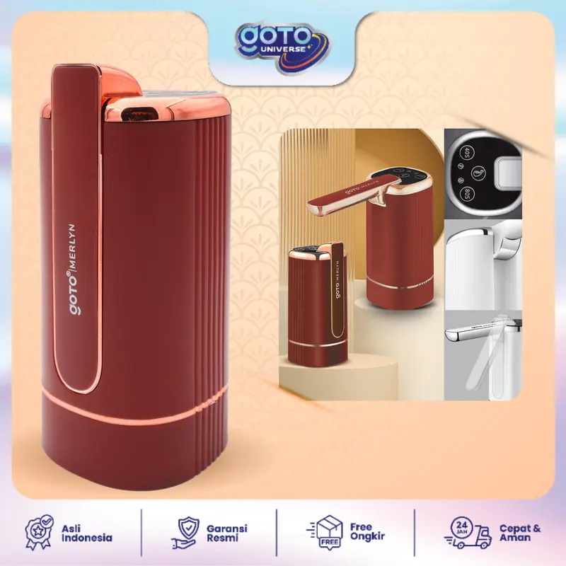 Goto [COD] Merlyn Pompa Galon Lipat Electric Dispenser Air Minum USB Charge 3