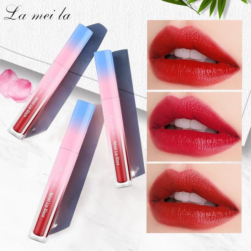 Son Kem Lameila Velvet Lip Glaze G6 Mịn Nhẹ Màu Lâu Phai, Son Lameila Velvet Lip Glaze Màu Son Lì 7