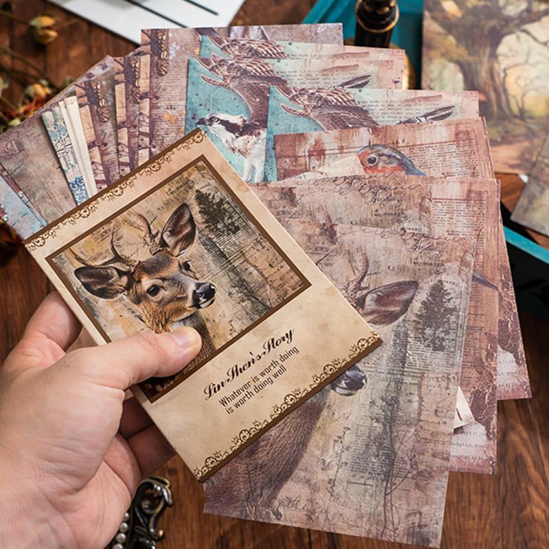 30 Pcs Creative Classical Memory Series Material Paper Journal - TikTok ...