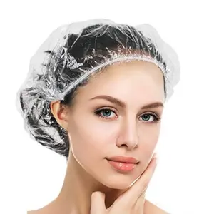 APEN 100pcs Shower Cap Sekali Pakai Penutup Kepala Mandi Perlengkapan Salon Multifungsi Bisa Juga Untuk Hewan Dan Makanan