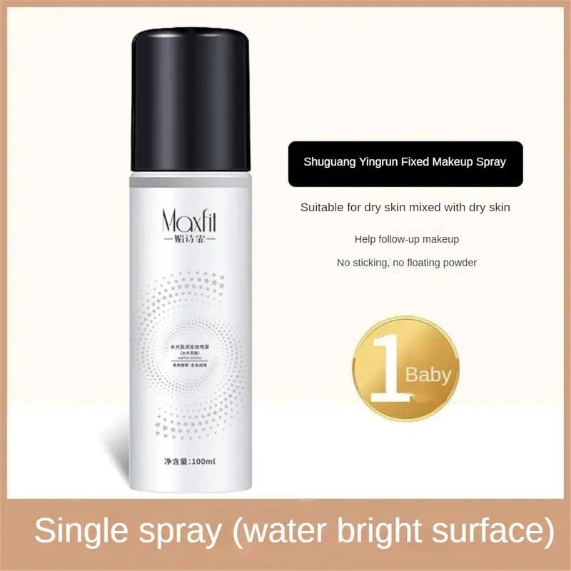 Xịt Thiết Lập, Lâu Trôi, 100ml, Dưỡng Ẩm Và Cấp Nước, Kiểm Soát Dầu, Lớp Trang Điểm Trong Suốt, Lì Tự Nhiên, Thích Hợp Cho Trang Điểm Và Halo, Hoàn Thiện Lấp Lánh 8