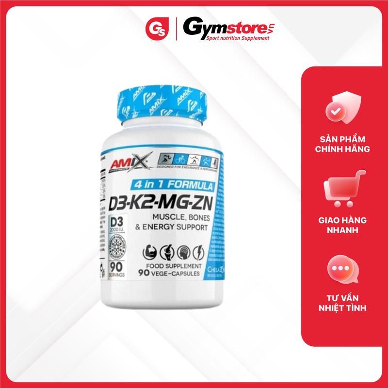 Viên uống Amix D3-K2-MG-ZN (90 viên) | Nhập khẩu chính hãng | Gymstore