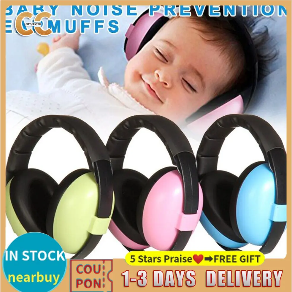 Baby Earmuffs Adjustable Anti-noise Soundproof Headphones Kids Sleeping Noise Reduction Ear Defender