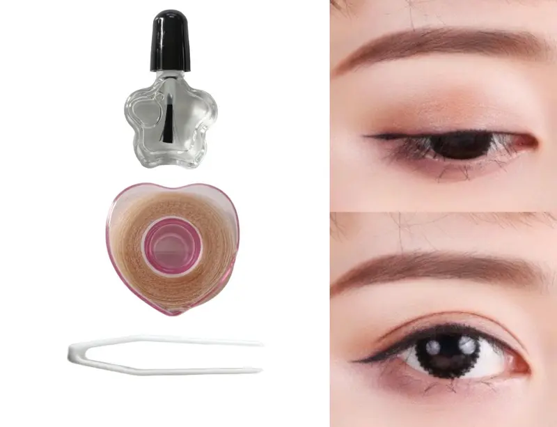 Set kích mí lưới tàng hình KELI Eyelid Stick dạng cuộn, sẵn nhíp và keo dán 1