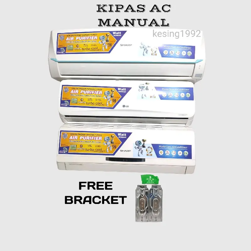 KIPAS ANGIN MODEL AC MANUAL TANPA REMOT 3