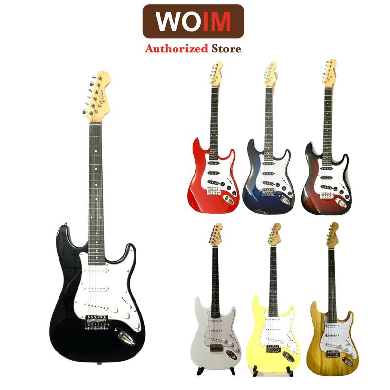 [Woim] Đàn Guitar Điện Woim 3 Mobin Dáng Stratocaster Giá Rẻ Tập Chơi guitar dien