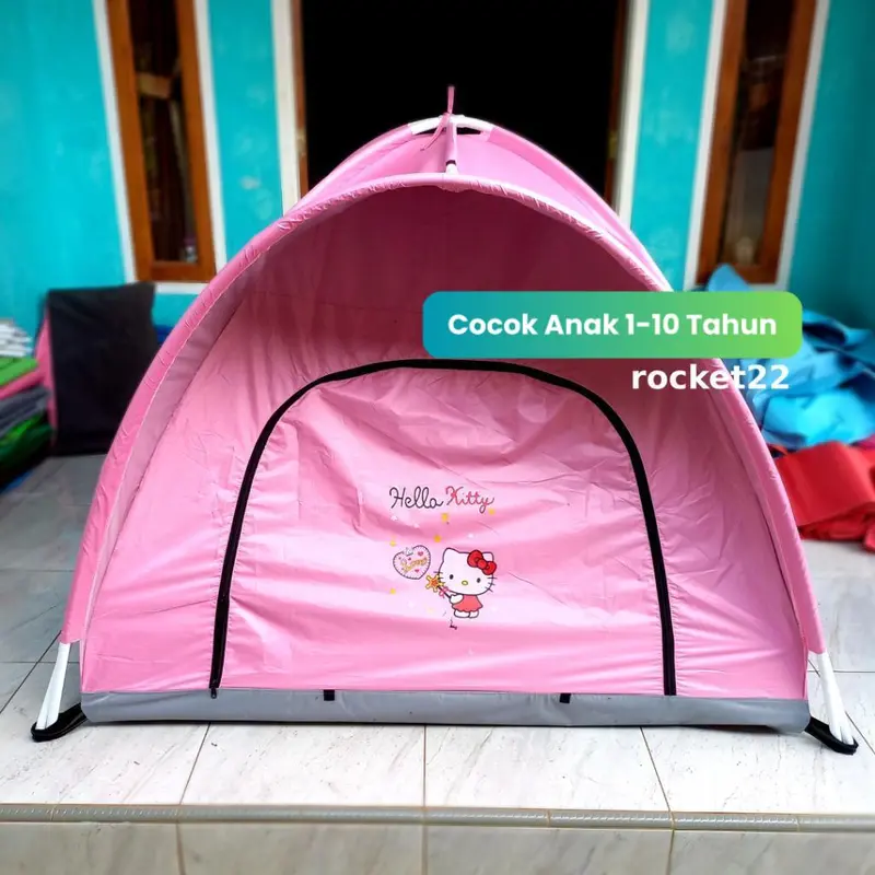 Tenda Pink Baby dengan Karakter Hello Kitty dan Doraemon - Pilihan Ukuran 100cm, 120cm, dan 140cm anak hadiah Kado 0