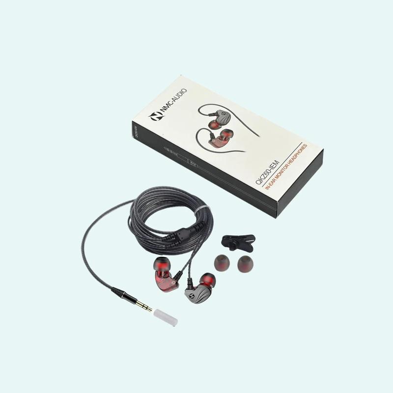 Tai Nghe NmC QKZ60 IEM giúp bạn nghe được âm thanh và giọng hát tốt Nhét Tai Nghe Nhạc Earphone 0
