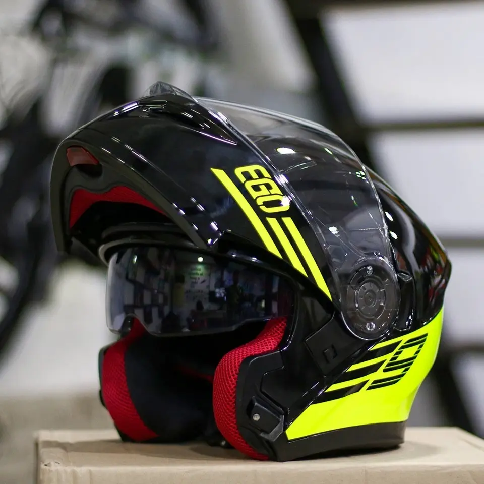 Nón Bảo Hiểm Fullface EGO E9 Lật Cằm 2 Kính