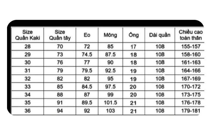 Product Introduction of Quần kaki dài việt Tiến fom regular và regular fit  chất liệu cotton và sợi tổng hợp  lẻ size nhiều màu 0