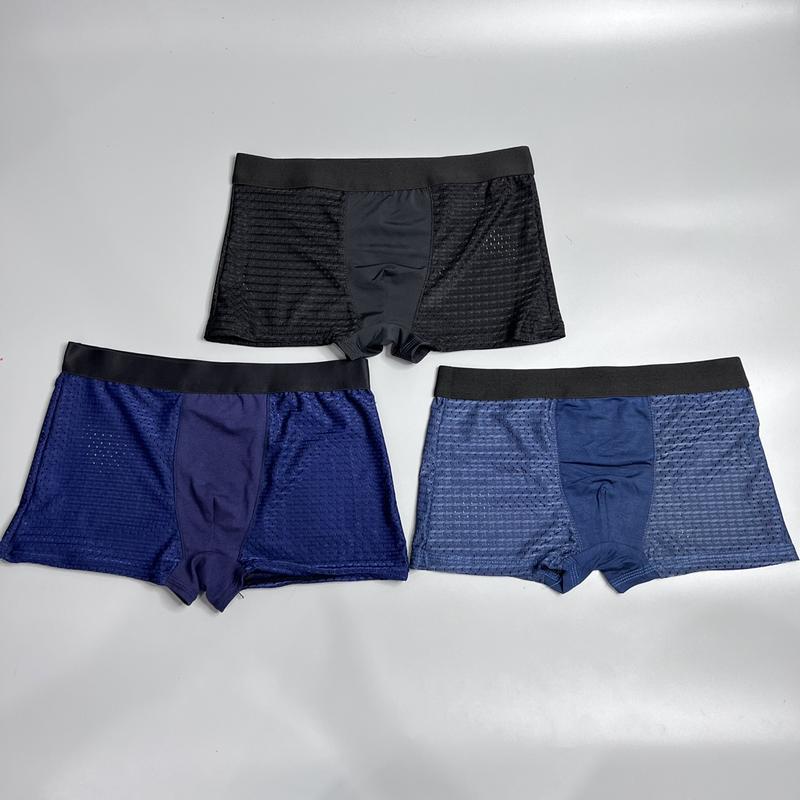  Quần sịp nam Lưới thun lạnh thông hơi kháng khuẩn Quần lưới thông hơi thoáng mát  Menswear Boxer Nam 