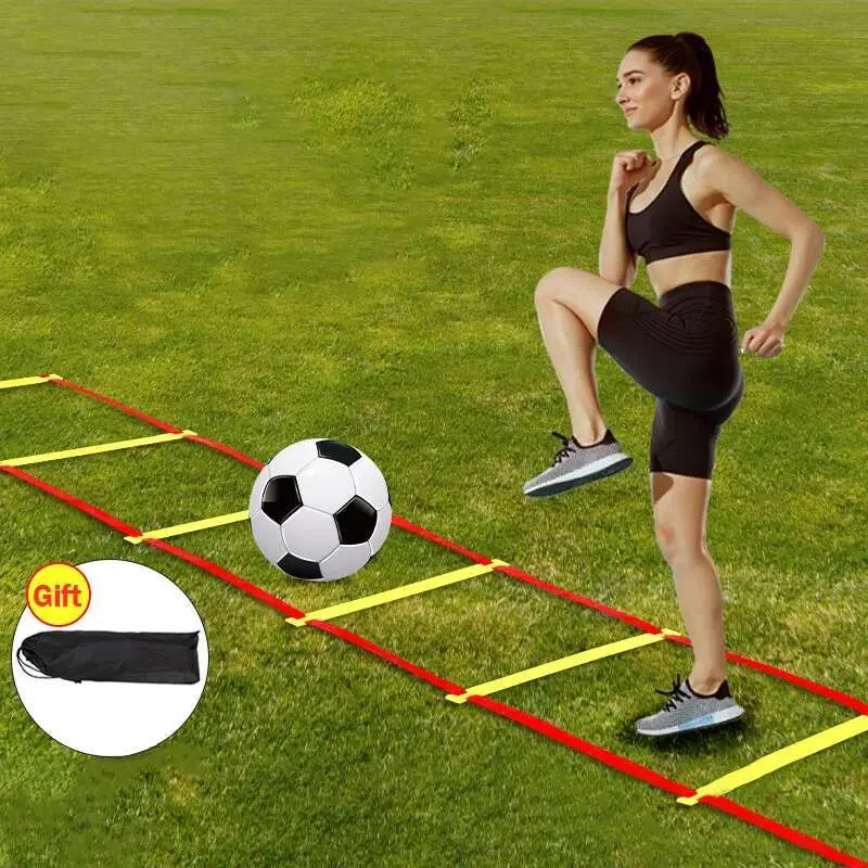 Agility Nylon Straps Soccer Football Speed Equipment Sports Fiess Running Warm-Up Training Ladder Tool inversion  table gym  wheel  gymnastics jumping  machine kettlebell hula  hoop kettlebell elliptical  machine hula  hoop leg  muscle  equipment treadmil