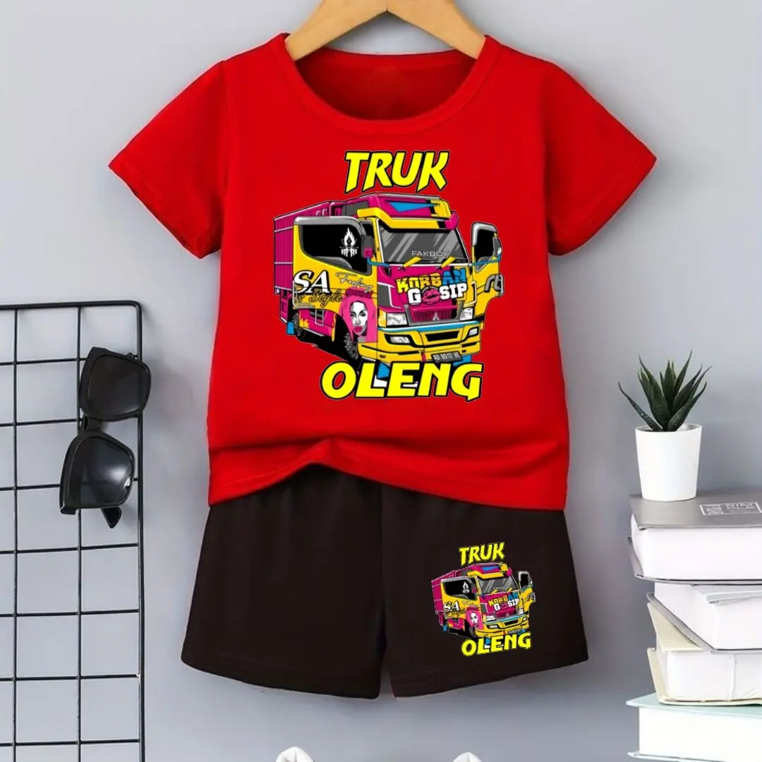 SETELAN ANAK LAKI-LAKI TRUK OLENG usia 1-8 tahun Parsel