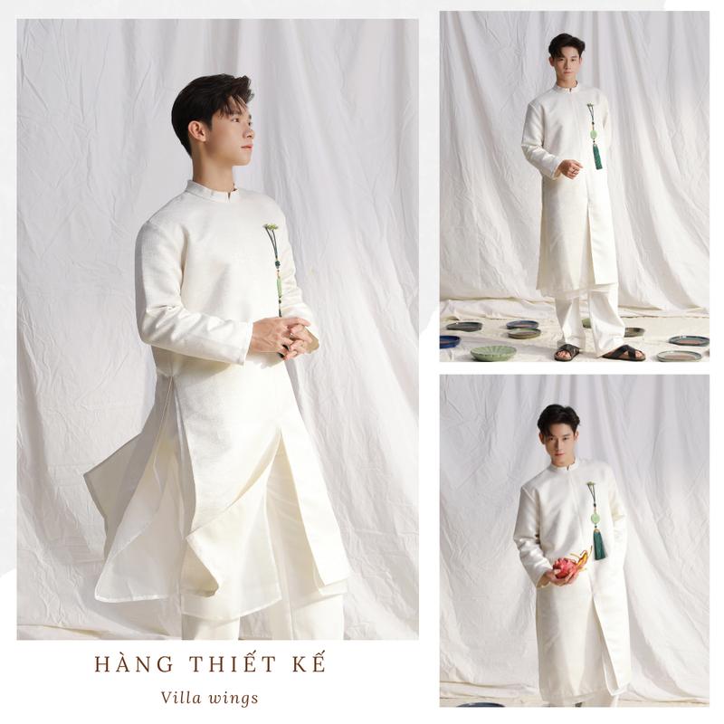  Áo dài cách tân 8 lá cao cấp cho nam  KHÔNG KÈM QUẦN + NGỌC BỘI  – HÀNG THIẾT KẾ 2025 