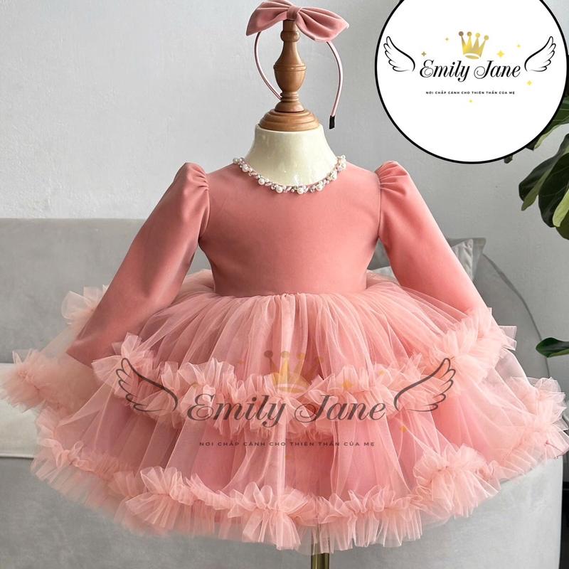 [ĐẦM NHUNG + ÁO CHOÀNG CHO BÉ], sét váy nhung chân váy xù, váy có áo choàng vai rời, váy xinh dự tiệc, quà tặng sinh nhật bé, váy thu đông, váy lễ tết, Noel cho bé. 5