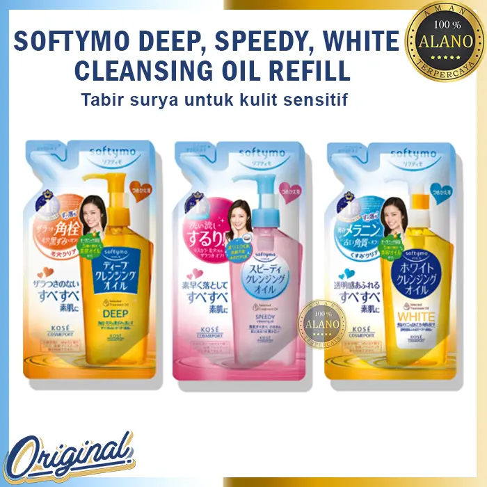 Softymo Deep, Speedy, White Cleansing Oil Refill Original Japan