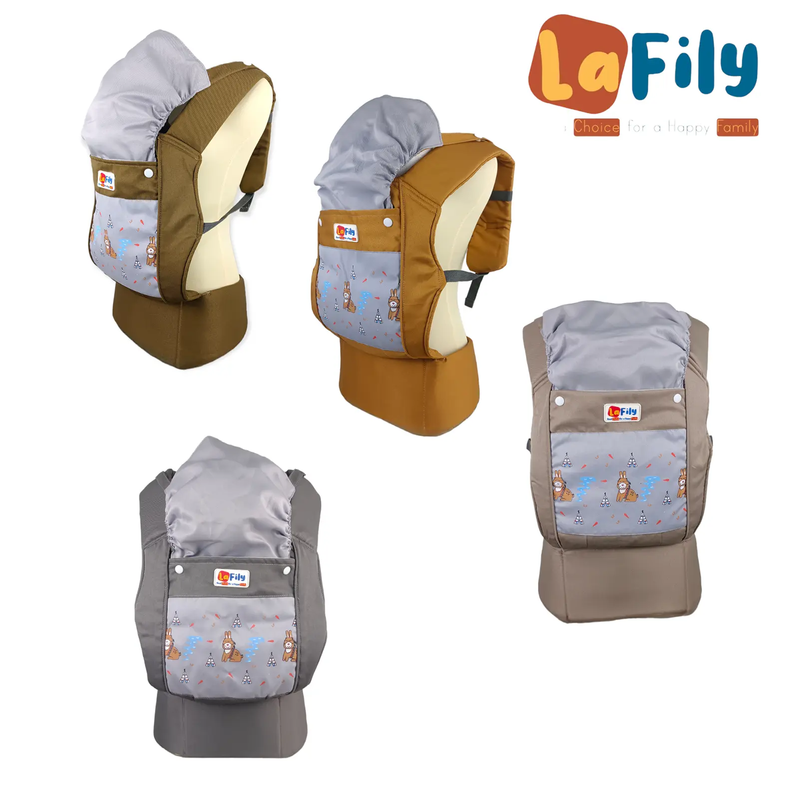 LAFILY-GENDONGAN M-SHAPE SSC BABY MULTIFUNGSI DEPAN BELAKANG TERBARU