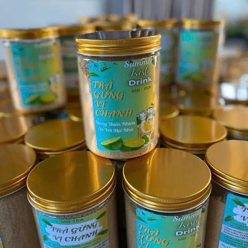 Trà gừng vị chanh 500g - Đường phèn, Nước cốt gừng, Nước cốt chanh - Tea, Nước Trà 1