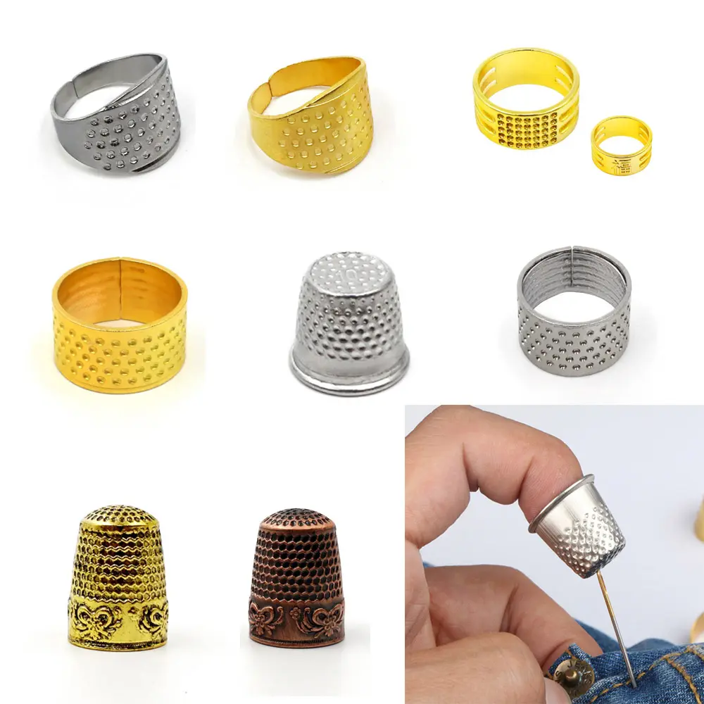 youmoot Sturdy Crafts & Sewing Sewing Tools Finger Protectors Adjustable Adjustable Thimble Sewing Accessories Hand Sewing Protector Fingertip