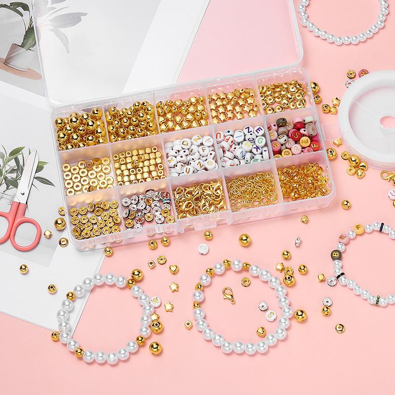 5MM, flower design Anitque Metal Gold Beads, For Jewelry ,Bracelet ,Necklace , Saree Tassels Making Sold By 40 Gram (Approx 80 Beads ) main image 0