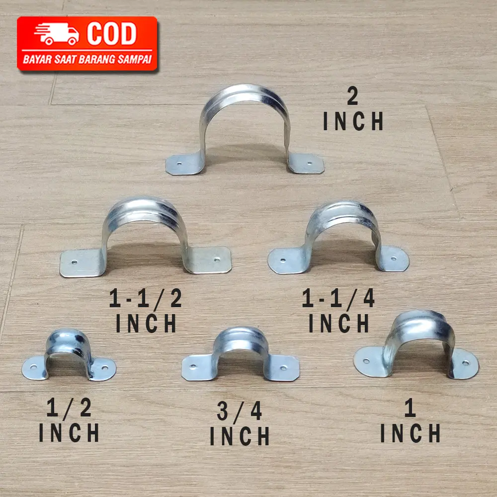 KLEM PIPA PLAT / KLEM BESI / KLEM SENG 1/2 INCH SAMPAI 2 1/2 INCH