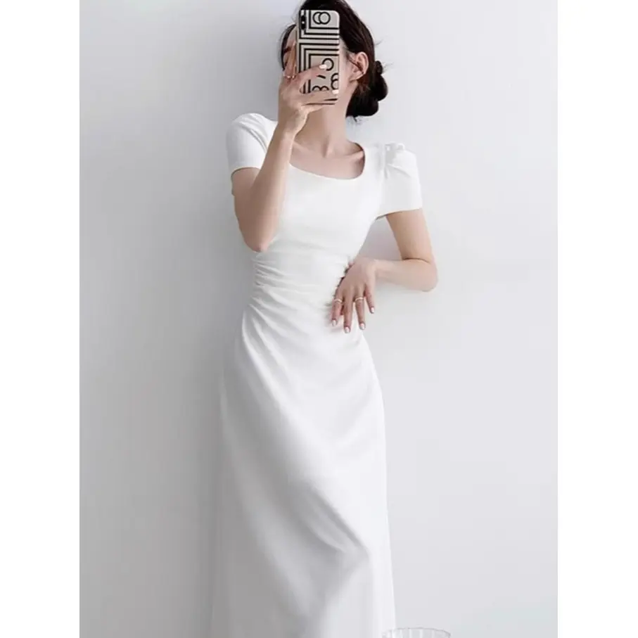 25010 Baju Dress Putih Wanita Kondangan Simple Elegan Midi Dress Panjang Lengan Pendek Dress Pesta Mewah Kekinian Terbaru 2025 Korean Style - Shop | Tokopedia 25010 Baju Dress Putih Wanita Kondangan Simple Elegan Midi Dress Panjang Lengan Pendek Dress Pesta Mewah Kekinian Terbaru 2025 Korean Style - Shop | Tokopedia