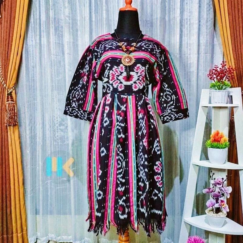 DRESS SPAN,DRESS TENUN BLANKET,DRESS KERJA WANITA,DRESS KEKINIAN Midi Pesta Tebal Casual 5