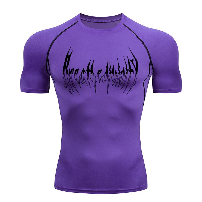 Product Introduction of Quần Áo Nhanh Khô, Áo Thun Thể Thao, Quần Áo Chạy Bộ, Dành Cho Nam Giới, Tập Gym, Thoáng Khí, Wicking, Quần Bó Co Giãn, Hàng Mới Về 15