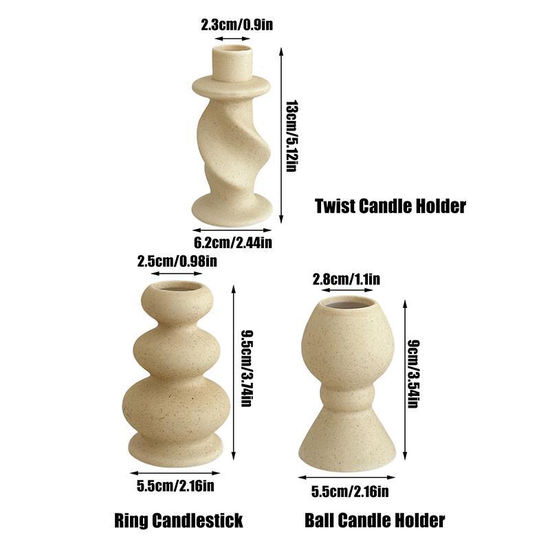 Product Introduction of Ceramic Candle Holder, 1 Count Vintage Candlestick Holder, Decorative Candle Holder for Home Decor, Gift Ideas, Ornaments 1