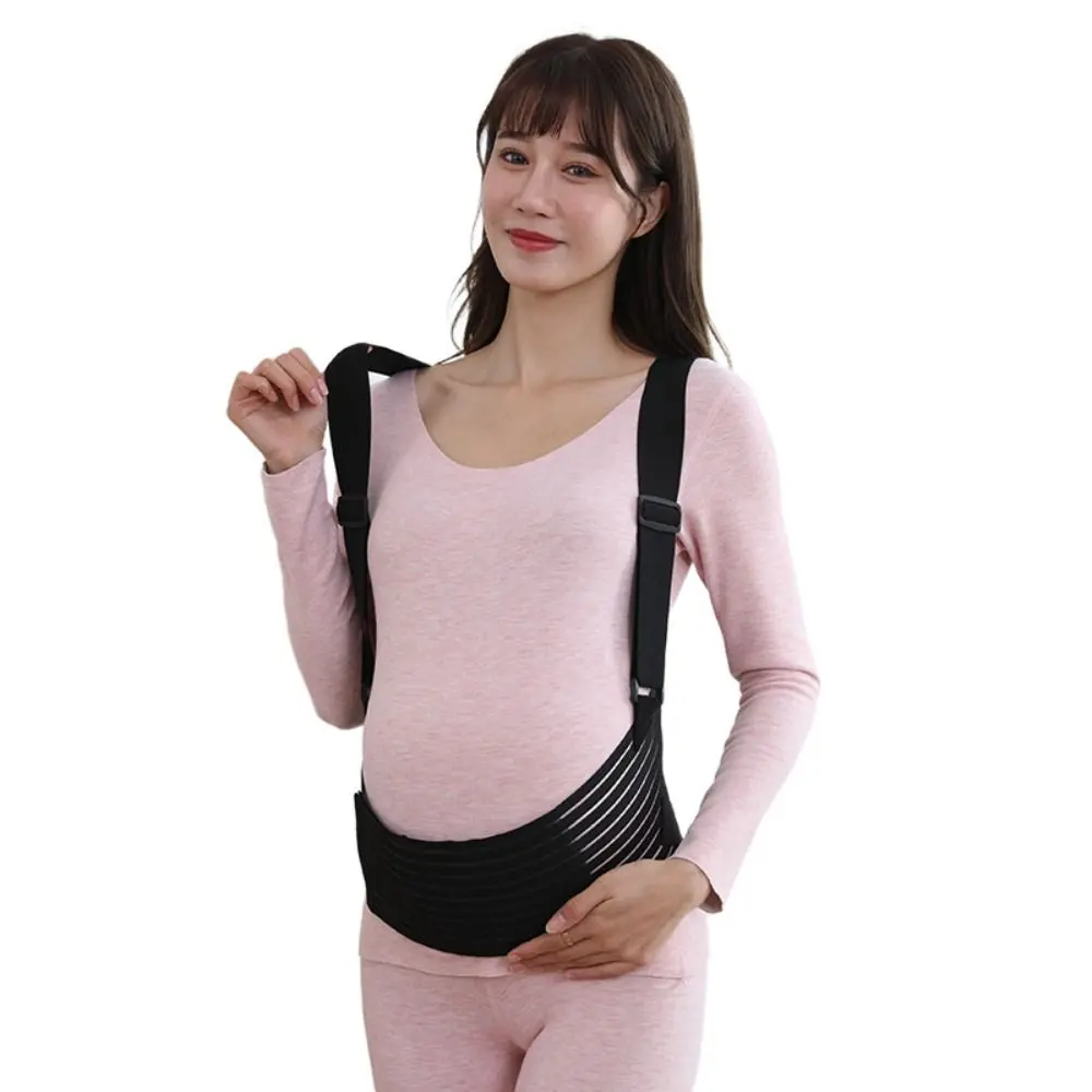 High Quality Adjustable Prenatal Support Belt with Shoulder Breathable Maternity Belly Bands Ultra-thin Pregnancy Abdominal Binder