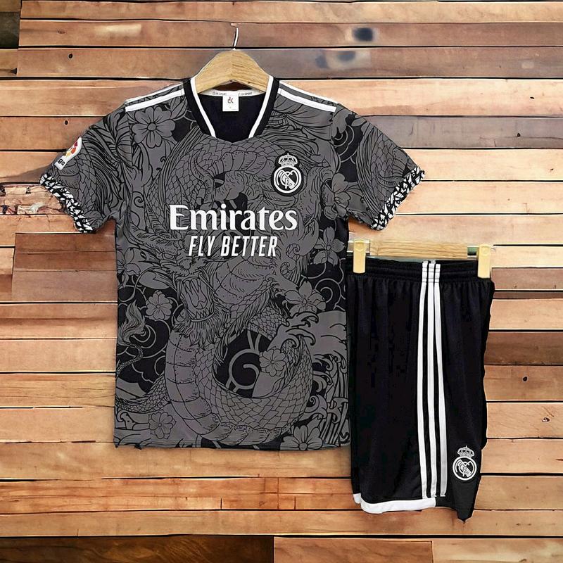 Quần áo đá banh Rê An Rồng đen 24/25 - Có in tên số theo yêu cầu