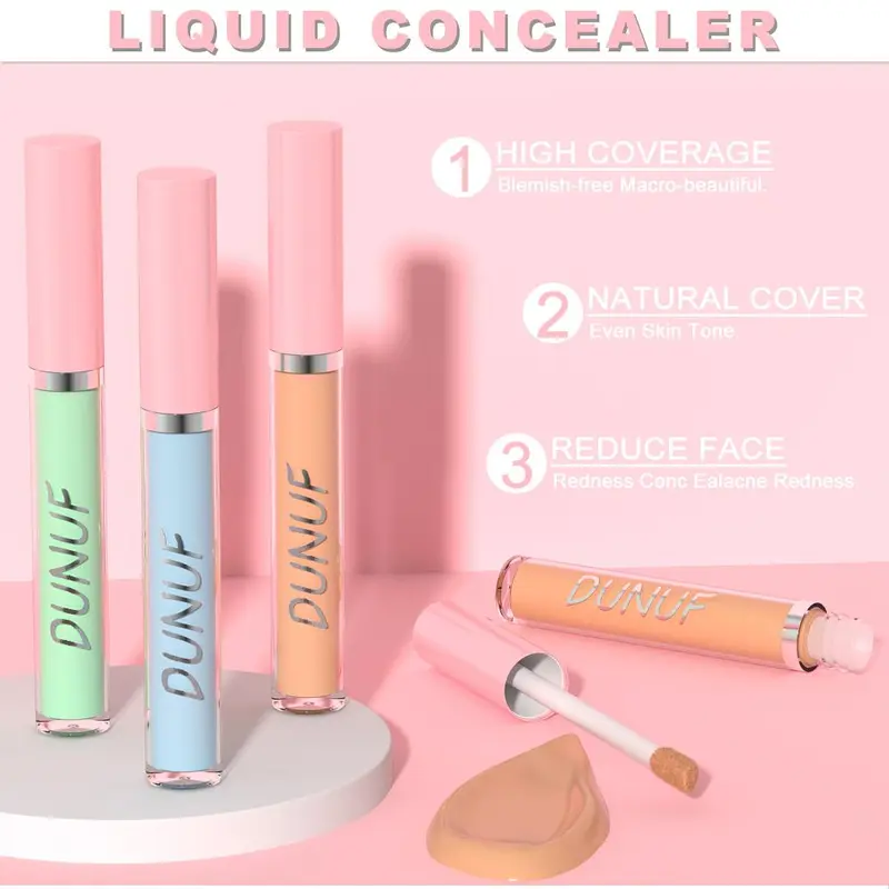 8 Color Long Lasting Liquid Foundation, Matte Finish Oil Control Concealer Foundation, Lightweight Highlighting Makeup Base Primer, Makeup Accessories 4