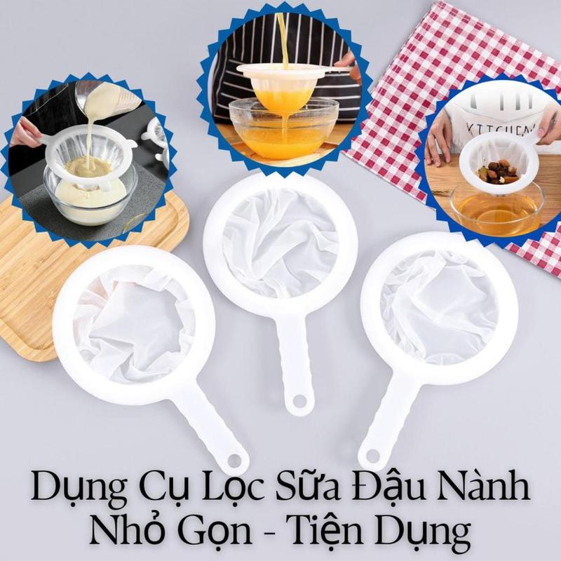 [Set 3 Ray Lọc Sữa Đậu Nành, Nước Trái Cây] Lọc Thực Phẩm Đồ Uống - Nhỏ Gọn, Tiện Dụng, Giúp Lọc Nhanh Chóng, An Toàn Cho Sức Khỏe, Dễ Dàng Sử Dụng