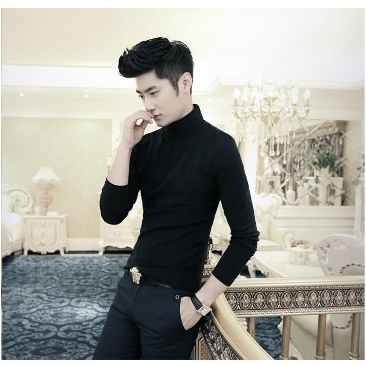 Áo Len Cổ Lọ Dài Tay, Dễ Phối Đồ Dành Cho Nam, 3094 Menswear Shirt 0