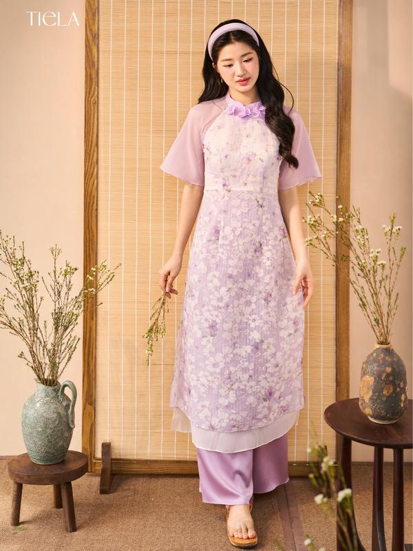  TIELA Áo Dài Yên Nhi  không kèm quần  