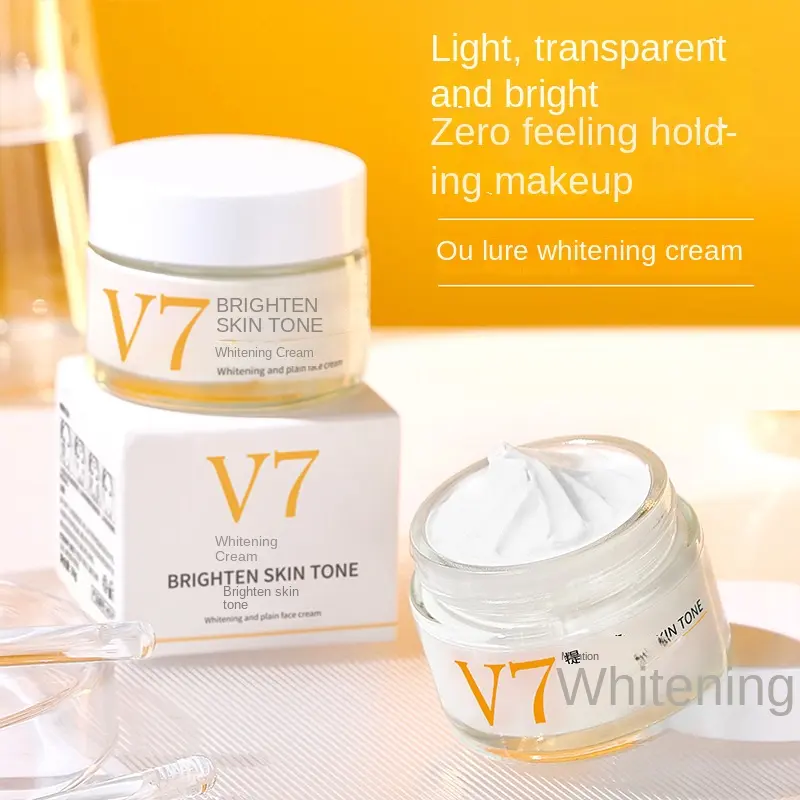 Kem Dưỡng Trắng Da Mặt, V7, Dành Cho Trang Điểm Lười Biếng Skincare Làm Đẹp Da Nữ Chăm Sóc Da Dưỡng Ẩm Da Women