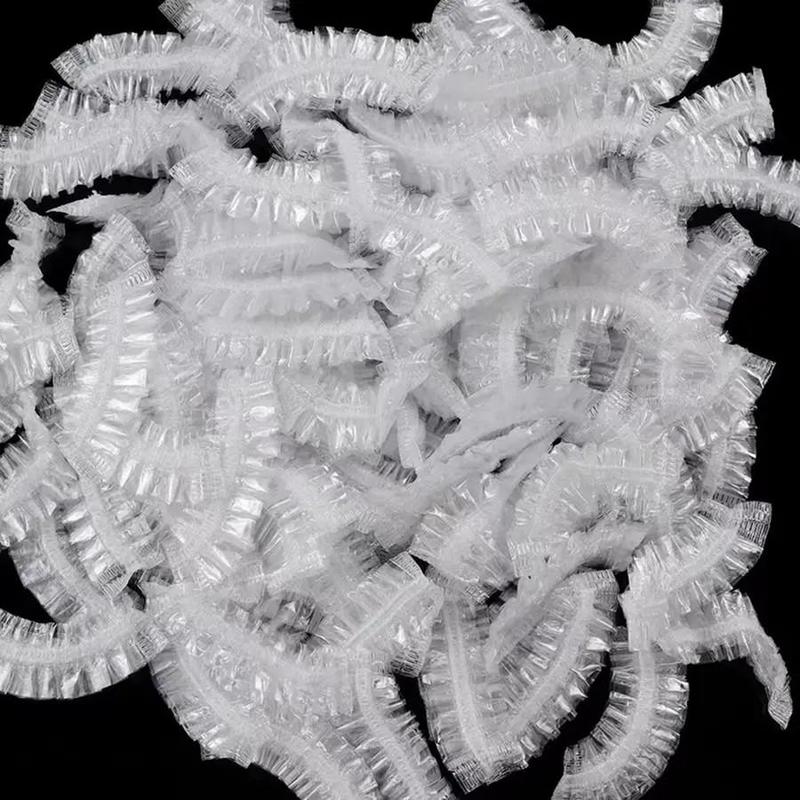 Disposable Waterproof Ear Cover, 100pcs/pack Portable  Waterproof Shower Ear Protector, Bathroom Supplies for Home Hotel Vacation Hair Salon 4
